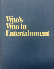 Who's Who in Entertainment first edition book