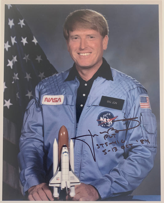 Astronaut Jon McBride signed photo