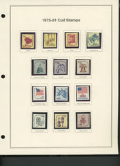 1975-81 Coil Stamp Set