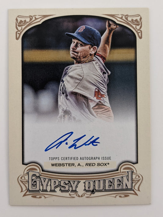 Allen Webster Signed Baseball Trading Card - Topps Gypsy Queen 2014