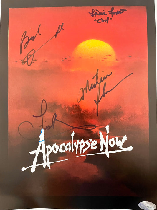 Apocalypse Now cast signed mini poster