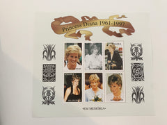 Angola Diana Princess of Wales commemorative stamp set