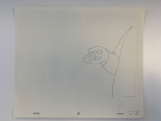 The Flintstones original hand drawn artwork for cartoon