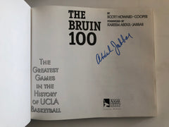 The Bruin 100 signed book autographed by Kareem Abdul-Jabbar