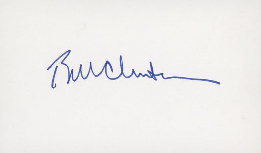 Bill Clinton signature cut