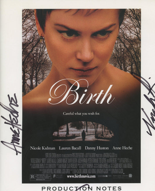 Birth signed movie booklet