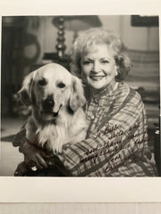 Betty White signed photo