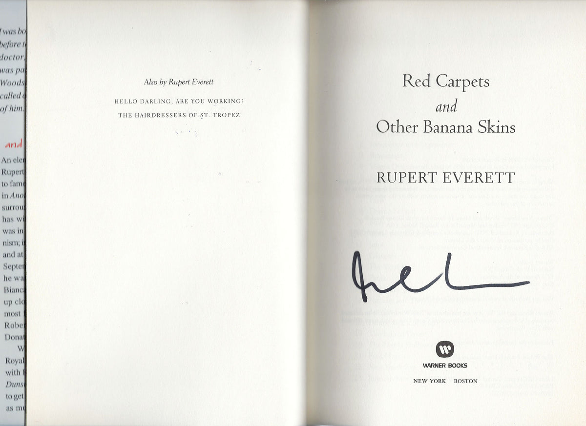 Rupert Everett signed book