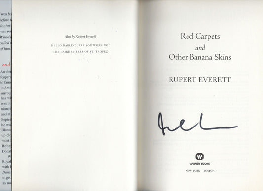 Rupert Everett signed book